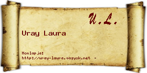 Uray Laura névjegykártya